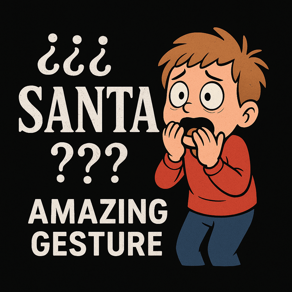 Amazing_Gesture's tweet photo. 🎄 New Release!
The “¿¿¿ SANTA ???” gesture is here — a scared child reaction.
Perfect for Christmas fun in Second Life.

Available now!

👉 Marketplace: https://t.co/ticC4qw3IP
👉 In-world Store: https://t.co/kLOVDrpWJr

Turn every moment into an Amazing one!

#SLCreators https://t.co/O1TipKunP7