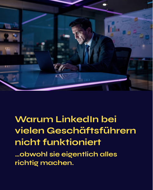 Viele sind auf LinkedIn – aber es bringt nichts. Oft liegt’s am Profil: kein Nutzen im Header, schwacher Slogan, keine Kontakt-Einladung. Mehr dazu im neuen Carousel. 
👉 Jetzt abonnieren: t2m.io/LI_NLR

#PusterhoferRudolf #KLARTEXTvertrieb #MarketingohneBullshit #MKU