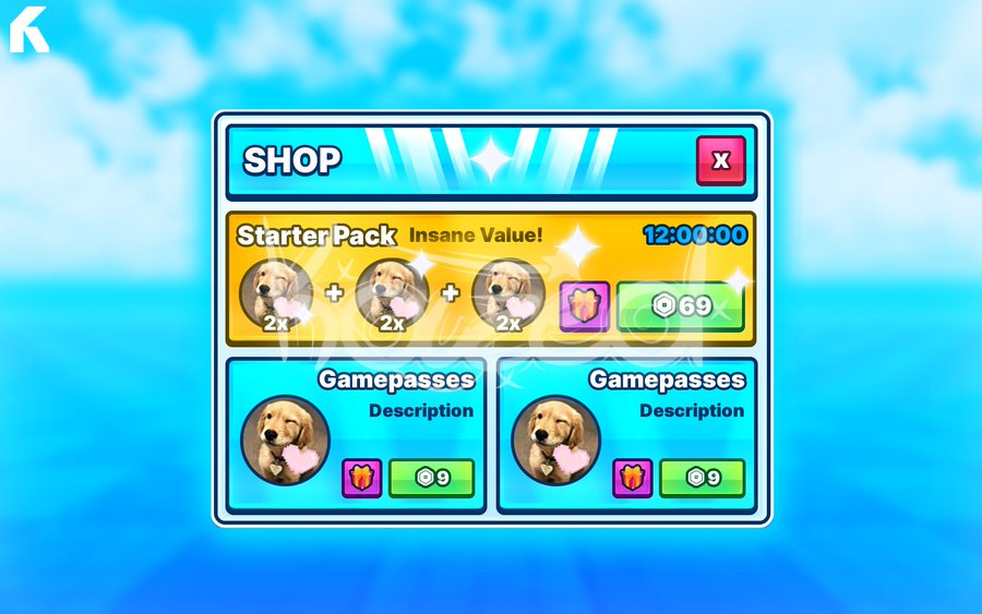 inkazedd's tweet image. ✦Clean Cartoony UI

✦Go order now! - Contact &quot;Inkazed.&quot;  
❤️+🔁Highly Appreciated!

#ROBLOX | #RobloxDevs | #RobloxUI]