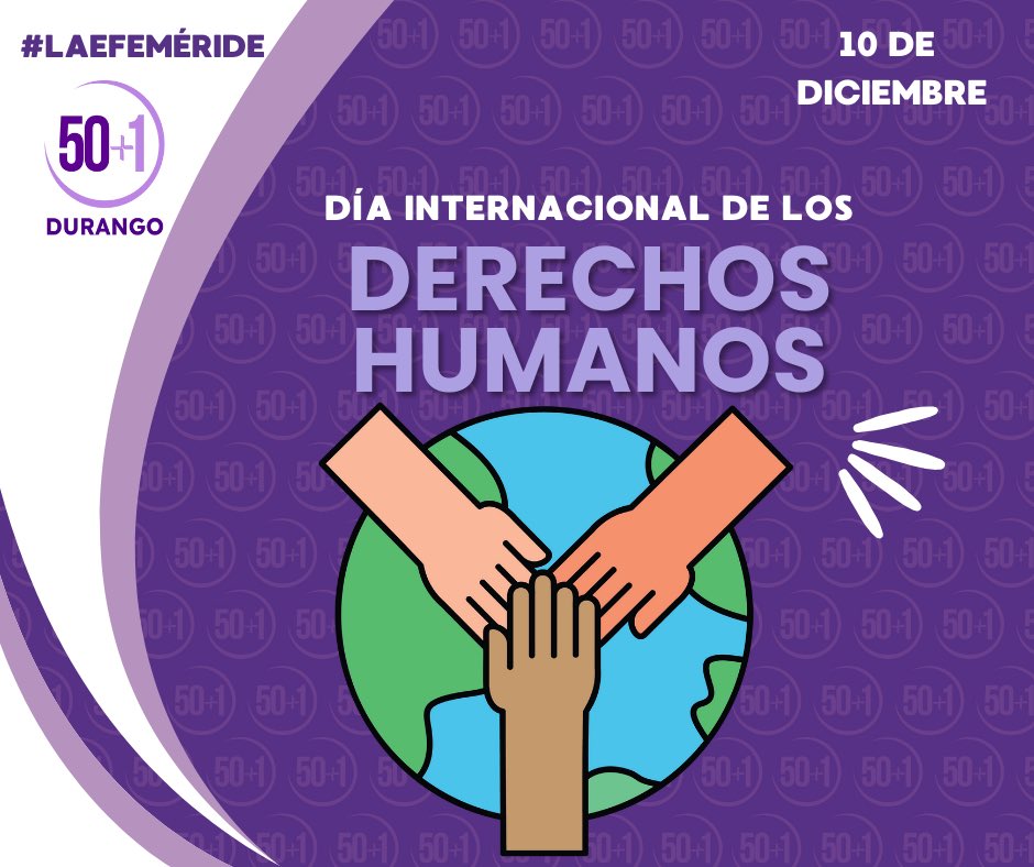 #DerechosHumanos | Cada avance en igualdad, justicia y libertad nos recuerda que los derechos humanos no se negocian: se protegen, se exigen y se ejercen todos los días.

Sigamos construyendo espacios donde la dignidad y la igualdad sustantiva sean una realidad para todas. 💜🌍