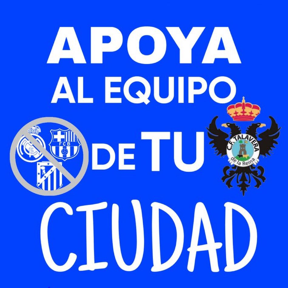 En Talavera solo el CF TALAVERA

💙🤍

#SupportYourLocalTeam