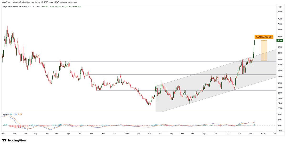 #megmt yine tavan ve toplamda +%30. Hocam biz de birileriyiz yani