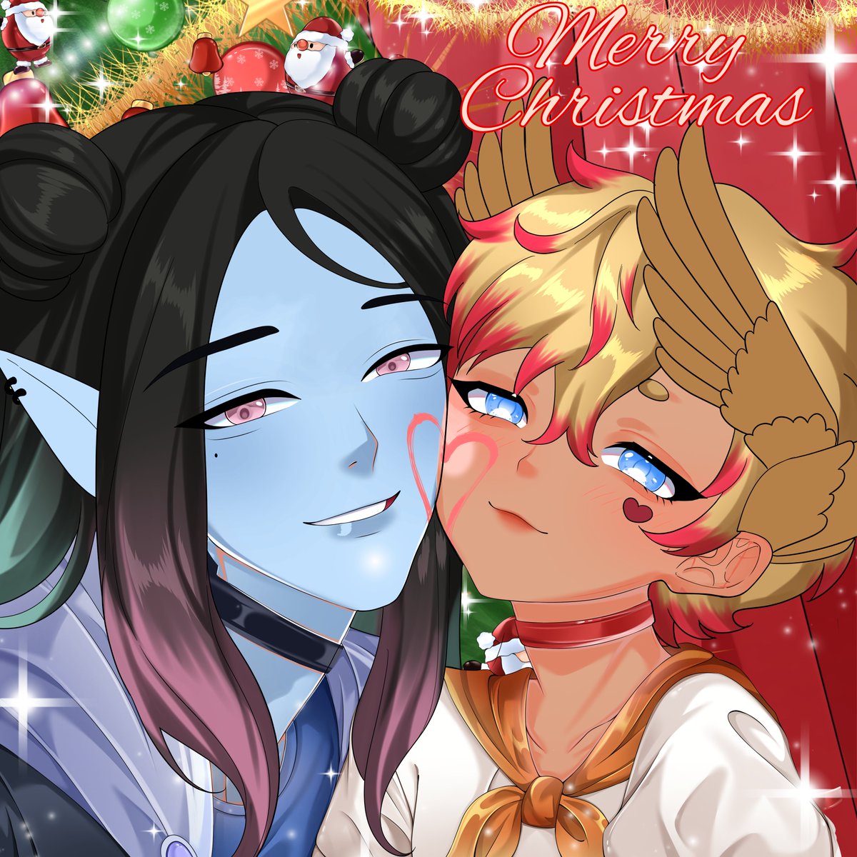 commission for <a href="/Artemisss98/">Artemisss9</a> · · · ✤ 
┊
╰ • · · · it made me so happy to create this YCH for you. stay sweet, lovebirds!💘

♡ + ↻ is appreciated <3
#VGenComm #YCH