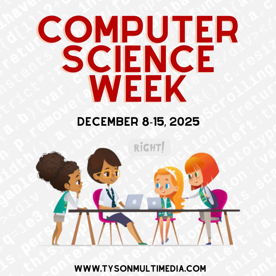 tysonmultimedia's tweet image. Celebrating Computer Science Week — where curiosity sparks innovation, and small ideas become world-changing solutions. Keep exploring, keep coding, and keep imagining the future. 💻✨

#ComputerScienceWeek #STEMEducation #FutureCoders #TechInnovation #tysonmultimedia