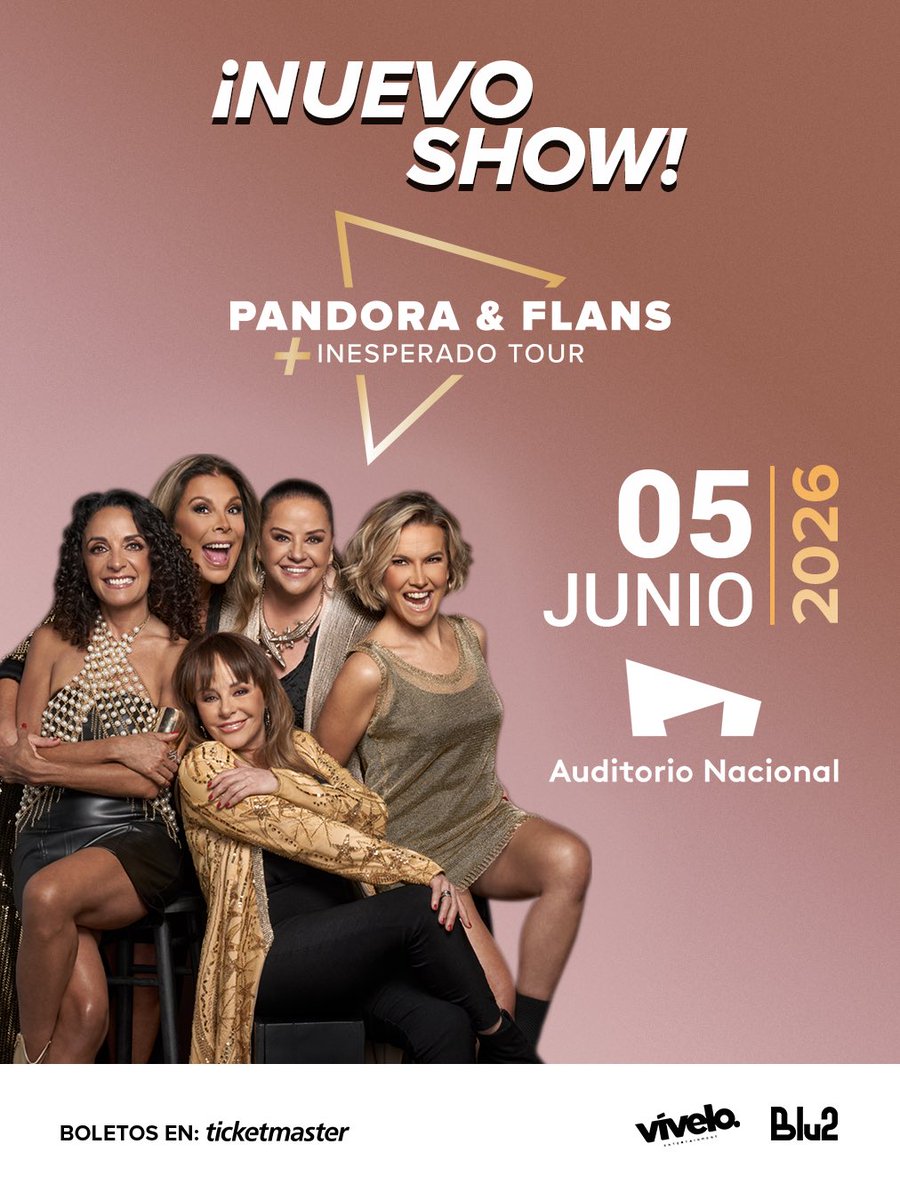 Flansoficial_'s tweet photo. ¡Se armó otro @AuditorioMx ! ✨ Ustedes lo pidieron ( y nosotras felices de complacer), Inesperado Tour regresa de nuevo al Auditorio Nacional. Boletos ya a la venta en: https://t.co/lpqM3LTUCX https://t.co/yHLhApEoFA