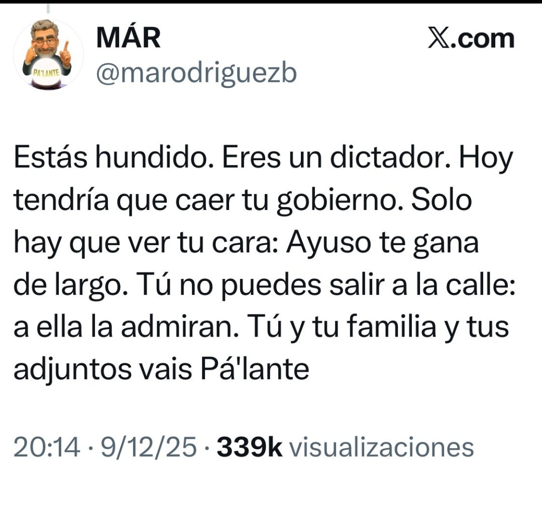 El borracho ha borrado el Tweet quizás por temor a una denuncia por amenazas o porque sus coleguitas del Supremo le han dicho que no sea bocachancla que el lawfare se hace en secreto.
