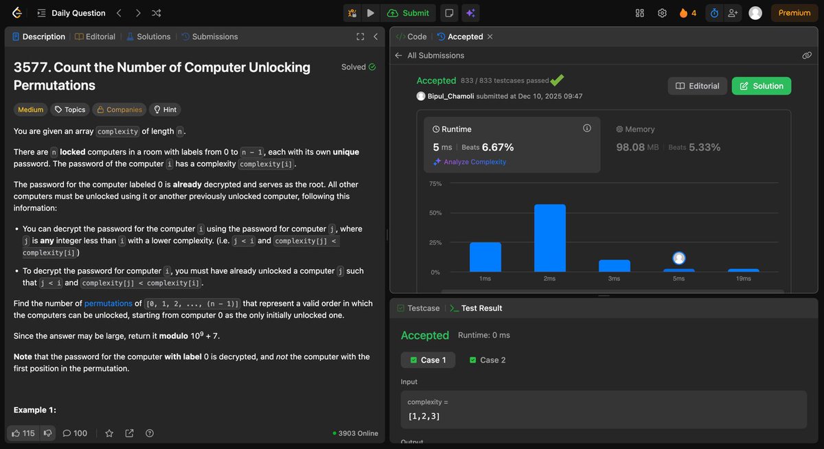 NullPointerzx's tweet image. 📅 Day 97

🔹Solve today Leetcode Potd

#LearnInPublic #LeetCode #DSA
