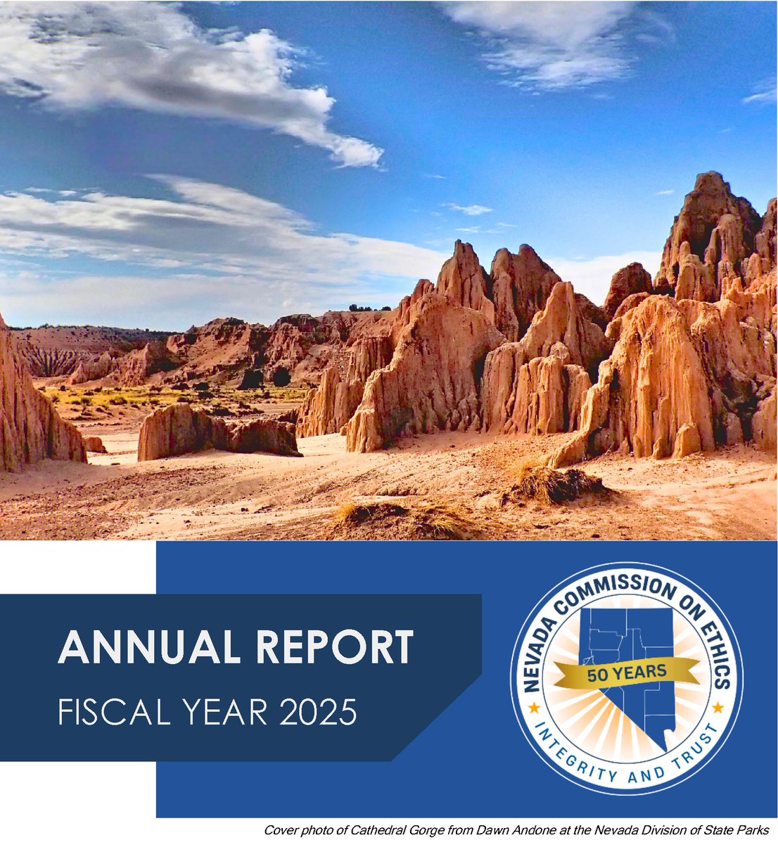 📣Our Commission and staff are happy to announce the publication of the 2025 Annual Report.

📊Find our reports: ethics.nv.gov/Resources/Annu…
📰Read the press release: acrobat.adobe.com/id/urn:aaid:sc…