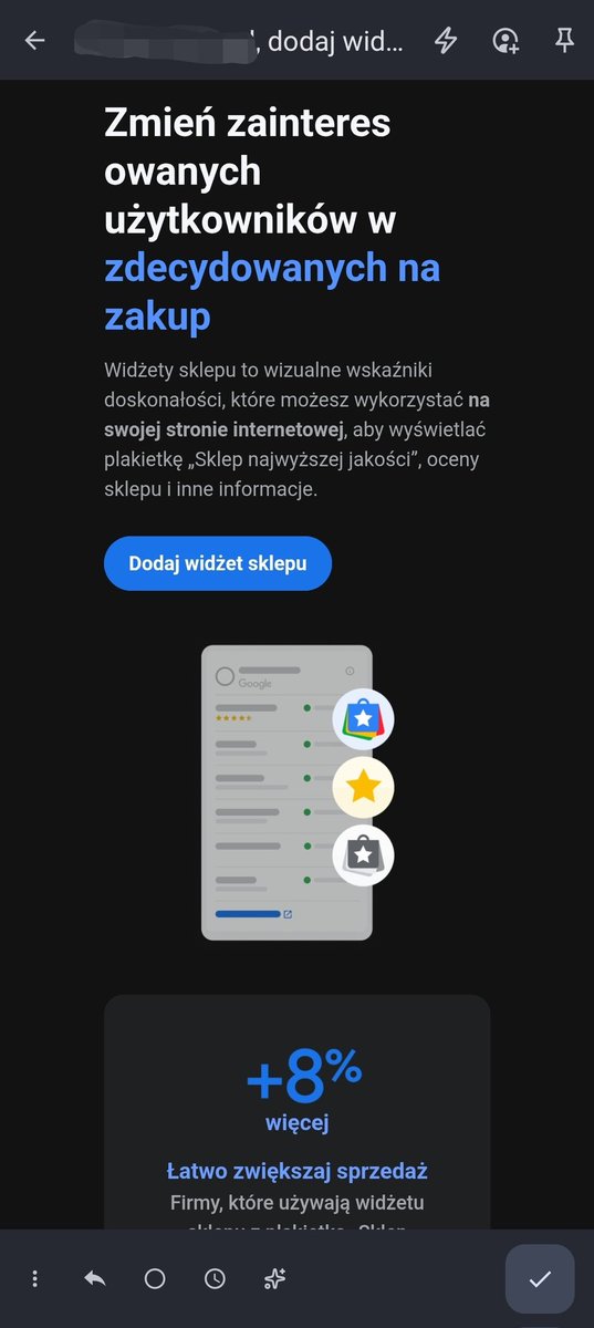 Uwielbiam kiedy <a href="/GooglePolska/">Google Polska</a> <a href="/Google/">Google</a> wysyła zachętę do wdrożenia ficzerow niedostępnych w Polsce. Gdybyście potrzebowali kogoś do ogarnięcia segmentacji odbiorców maila dajcie znać. Wiem, że jesteście krótko na rynku i macie prawo nie wiedziec jak to się robi. Pomogę jakby co.