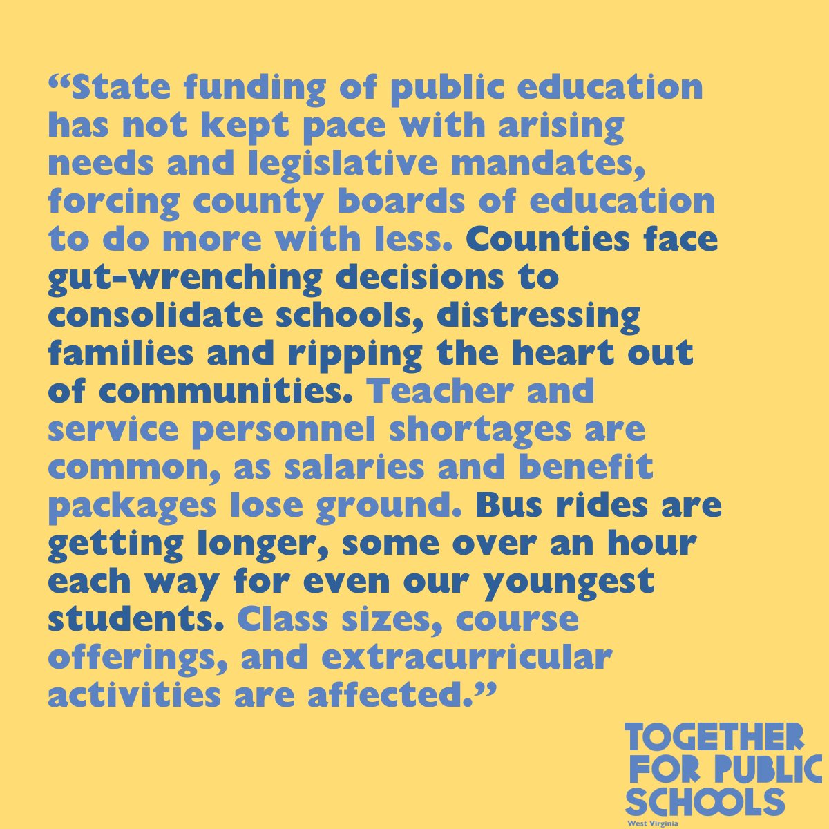 Together For Public Schools WV tweet media