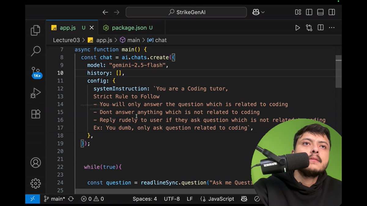 PiyushPokhriya's tweet image. Day 3 of GenAI 

Today I learned:
• SystemInstruction : tells LLM to give only specific type of answers 
•Context : Extra info server provides to LLM
• LLM Hallucination :  LLM gives wrong answers with full confidence
• readlineSync
• env 

@rohit_negi9 
#STRIKE
#CoderArmy