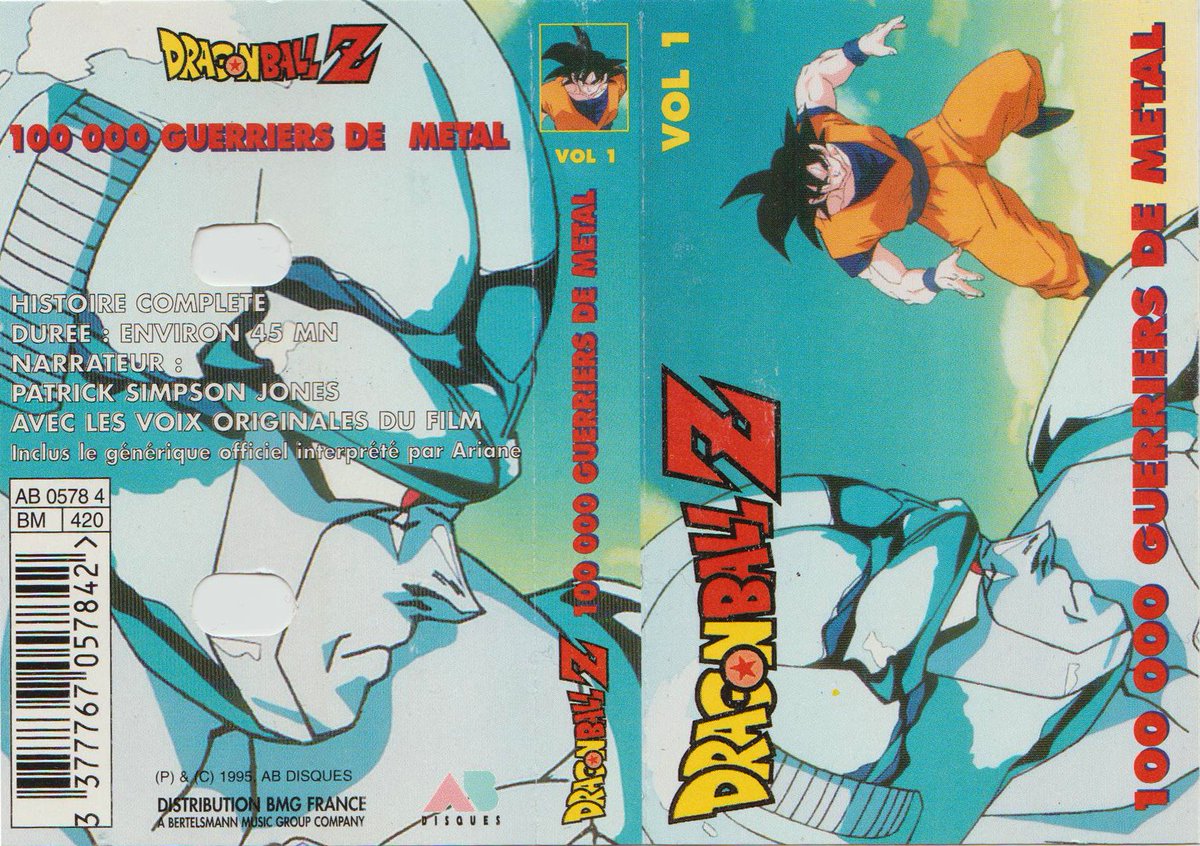 KintoUnProds's tweet photo. Le film audio DBZ "100 000 Guerriers de Métal" est disponible à l'écoute et en téléchargement juste ici ! 👇😉

▶️https://t.co/Ubj46h7Tql
▶️https://t.co/Ubj46h7Tql

Je devrais normalement bientôt recevoir les cassettes de Broly et Baddack que des membres de la commu ont acceptés de me prêter ! 👌😁

Y'aura plus qu'à mettre la main sur la dernière (L'Offensive des Cyborgs) et la collection complète sera numérisée ! 😁