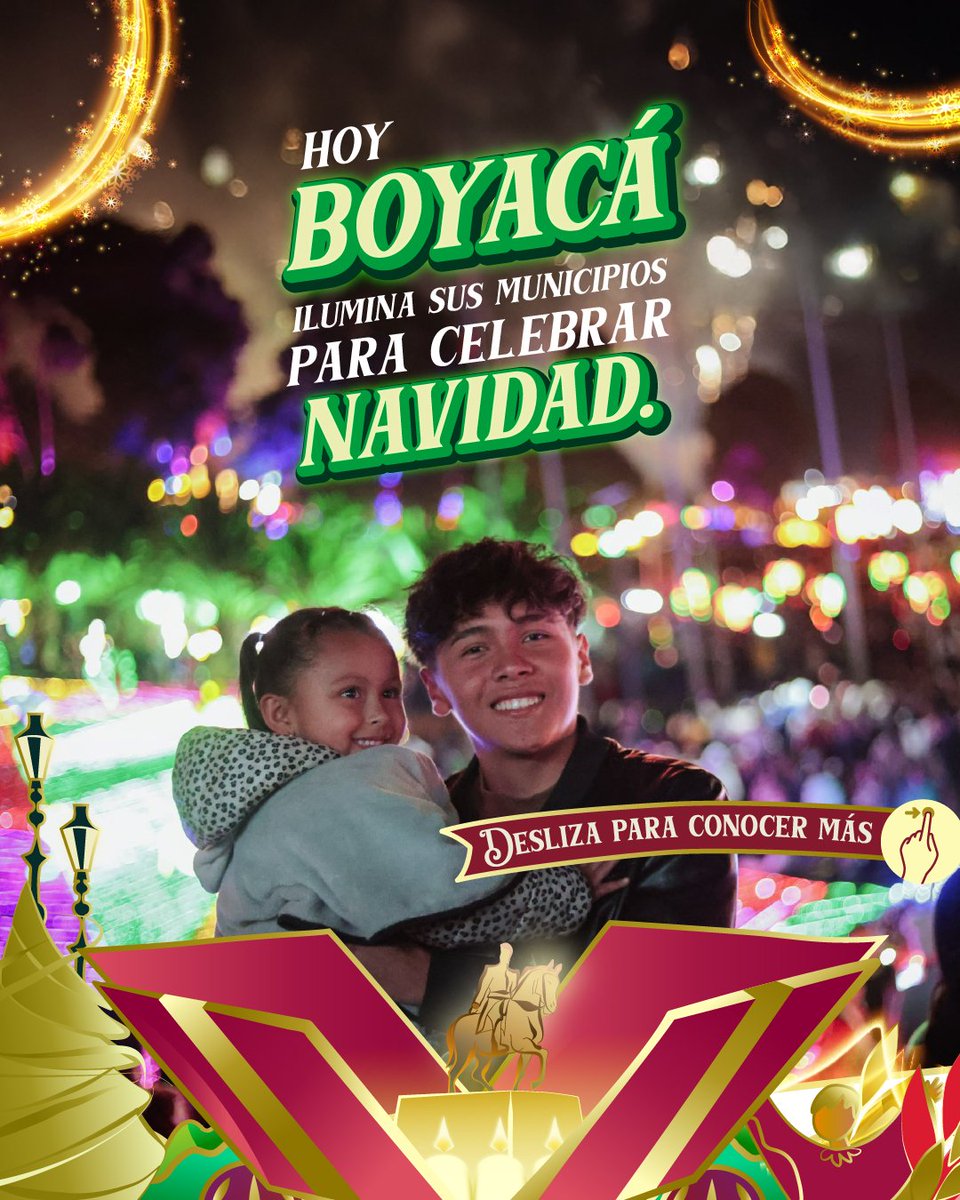 Tvcanal_A's tweet photo. 🌟💚 ¡#BOYACÁ SE ENCIENDE! EL MEJOR REGALO ES VIVIR LA NAVIDAD AQUÍ!🎁🕯️

¡Siente la magia y la alegría! 🤩 El corazón de Boyacá se viste de fiesta y luz. Con el lema de la Gobernación de Boyacá: "¡El mejor regalo en Navidad, ¡Vivirla en Boyacá!"
@CarlosAmayaR
@GobBoyaca https://t.co/YRrCaCxxrh