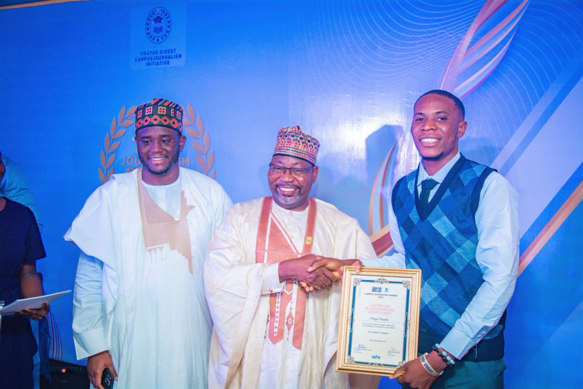 CJ_Awards's tweet photo. #CJA2025 was honoured by the presence of Brigadier General S. K. Usman (rtd), FNIPR,
Consultant &amp; Director, Corporate Affairs and Information Services, Nigerian Army Resource Centre. https://t.co/0XhAYcEEsr