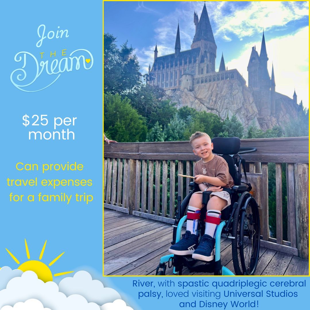 🎉 Make a Dream Come True!
Your monthly gift can change a child’s life—just like it did for River. 💛

“River had the time of his life! This wouldn’t have been possible without you all. Seeing him this happy brought tears to my eyes."

✨ Join The Dream buff.ly/pFpSDmC