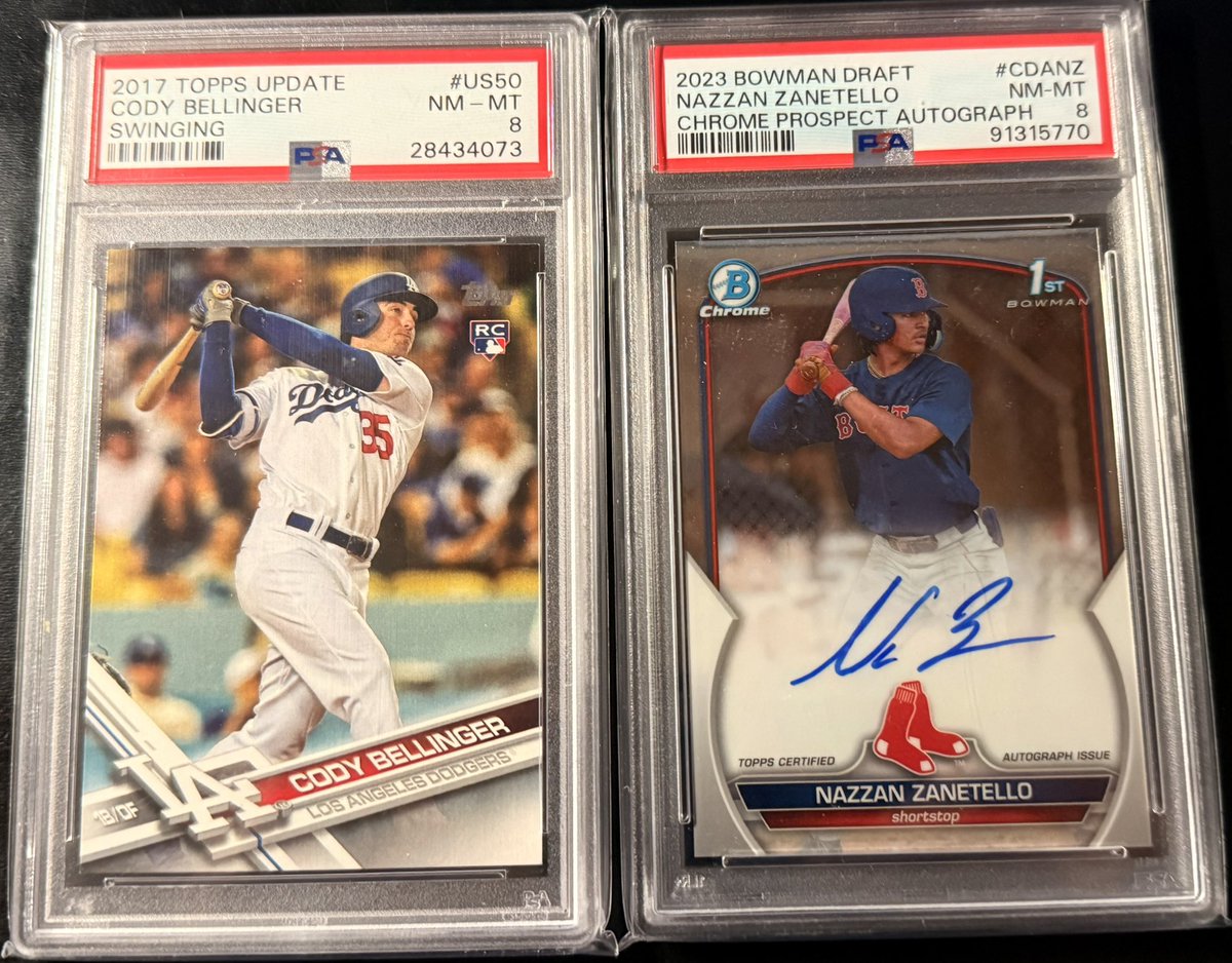 Lynchcardsales's tweet image. Huge sale tonight starting around 5 pacific, 8 eastern. Retweet for a chance to win the 2 slabs in the last pic!