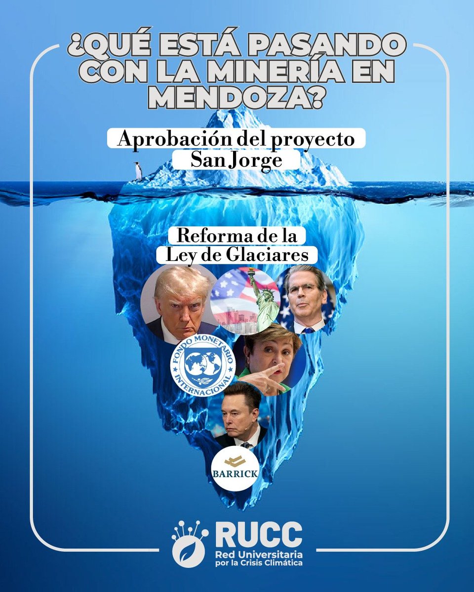 📣 Dice cobre, pero se lee SAQUEO
Cómo Trump y Milei hipotecan el futuro de la Argentina 🚨

9 puntos para entender qué está pasando con la minería en Mendoza