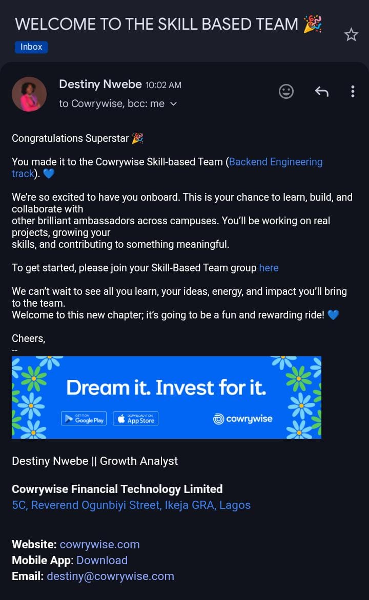 Techie_thevine's tweet image. From a shaky desktop at Starlab, interning at Cowrywise &amp;amp; completing 40+ projects I’ve grown with nothing but faith, grit and a phone.

To keep going in my 200L AI/ML journey, I need a laptop. Goal: ₦350k

Moniepoint – 7043948424
Banjoko Divine Ayomide
Your help or RT helps 🩵