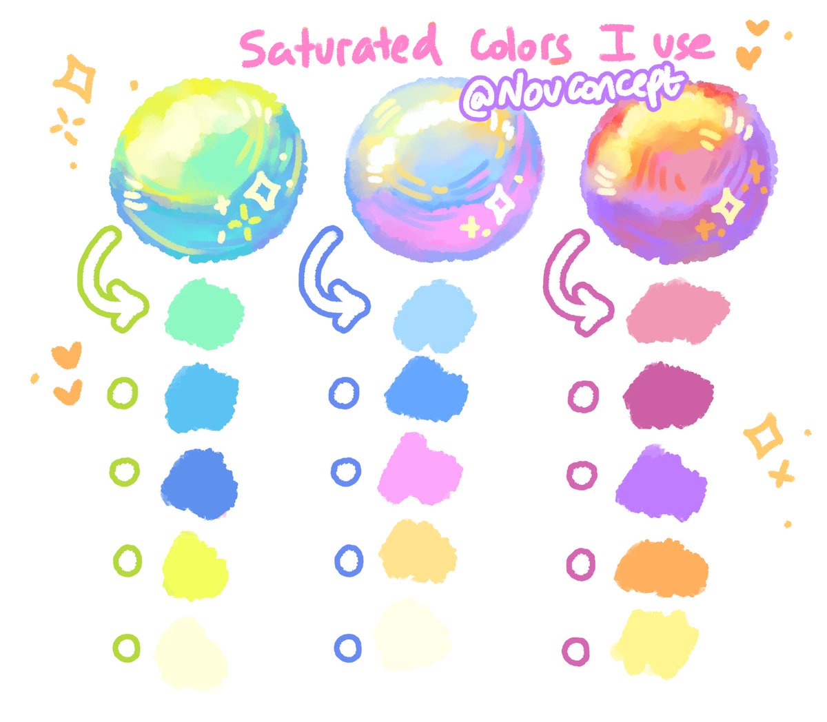 more saturated color palettes! ✨🌈🎨