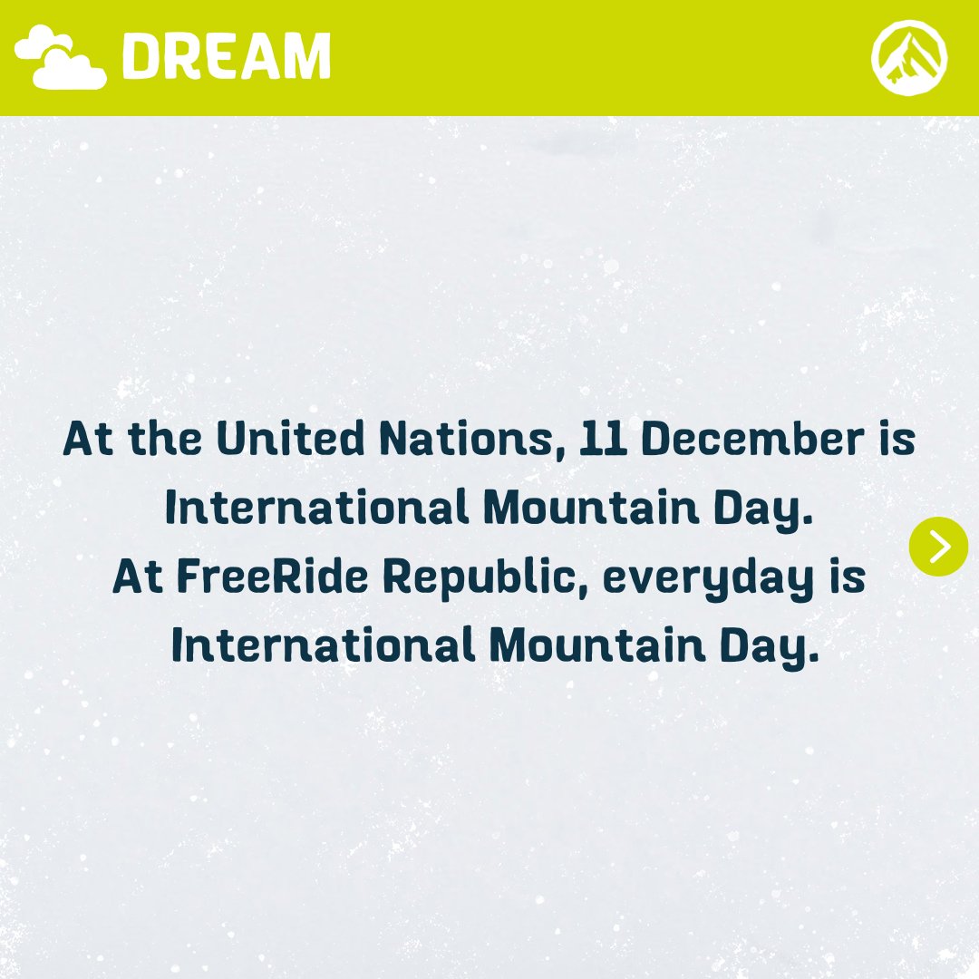FreeRideRep's tweet image. 🏔️ We celebrate international mountain day every day because nothing else matters when you're in the mountains.

⛷️🏂 Ride with us.

freeride-republic.com/dream/

#InternationalMountainDay #LoveMountains #FreeRide  #Skiing #Snowboarding #OffPiste