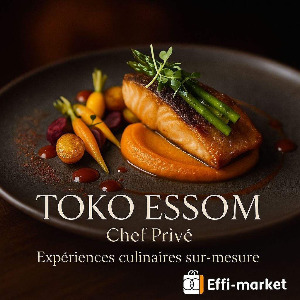 🔥 Nouveau talent sur Effi-Market
Découvrez Toko Essom, chef privé qui réinvente la gastronomie afro-fusion avec élégance.

Une cuisine précise, moderne, sur-mesure pour vos événements et dîners exclusifs.

👉 Réservez votre expérience : effi-market.com/store/toko-ess…