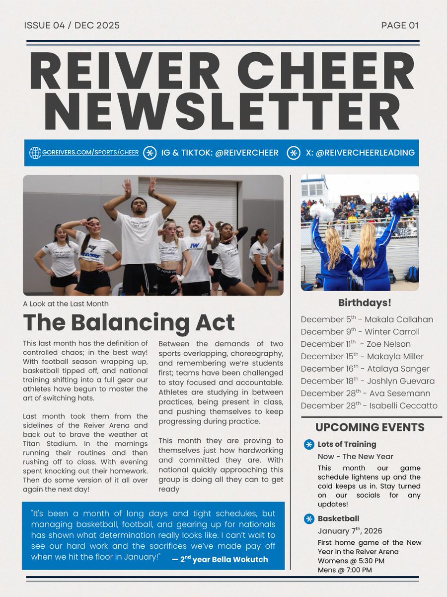Reiver Cheerleading tweet media