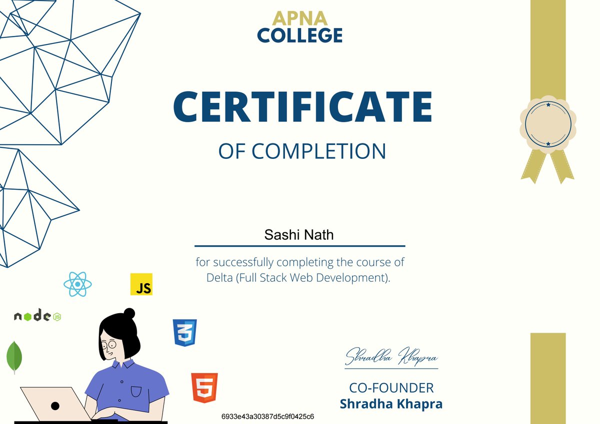 SashiNath5's tweet image. MERN Stack certified ✅ Now building real-world, production-ready applications. 🚀
#FullStackDeveloper #MERNStack #DeveloperJourney #WebDev #BuildInPublic