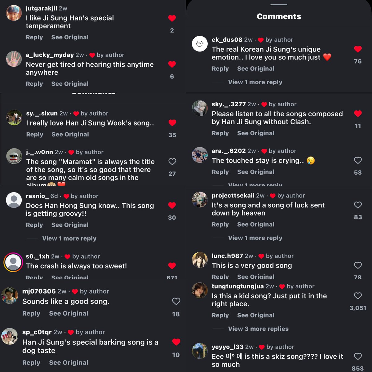 hjspopbase's tweet image. An Instagram Reel of 'Collision' is going viral in Korea, amassing over 1M views and nearly 100K likes. The comments are filled with non-fans discovering Stray Kids through this track and praising #HAN Jisung for his songwriting.