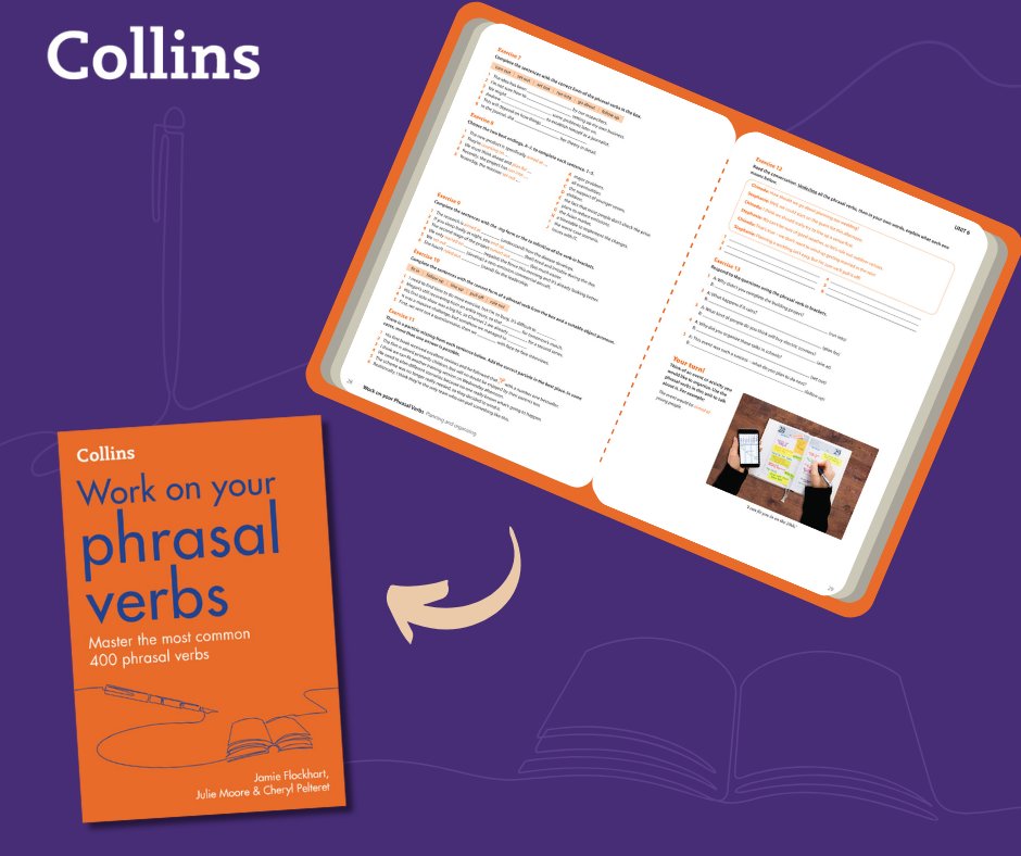 Collins Work on Your Phrasal Verbs helps learners confidently tackle these tricky expressions, focusing on 400 common examples. This practice book includes easy explanations and practical exercises, study tips and a full answer key for CEFR levels B1-C2.
collins.co.uk/products/97800…