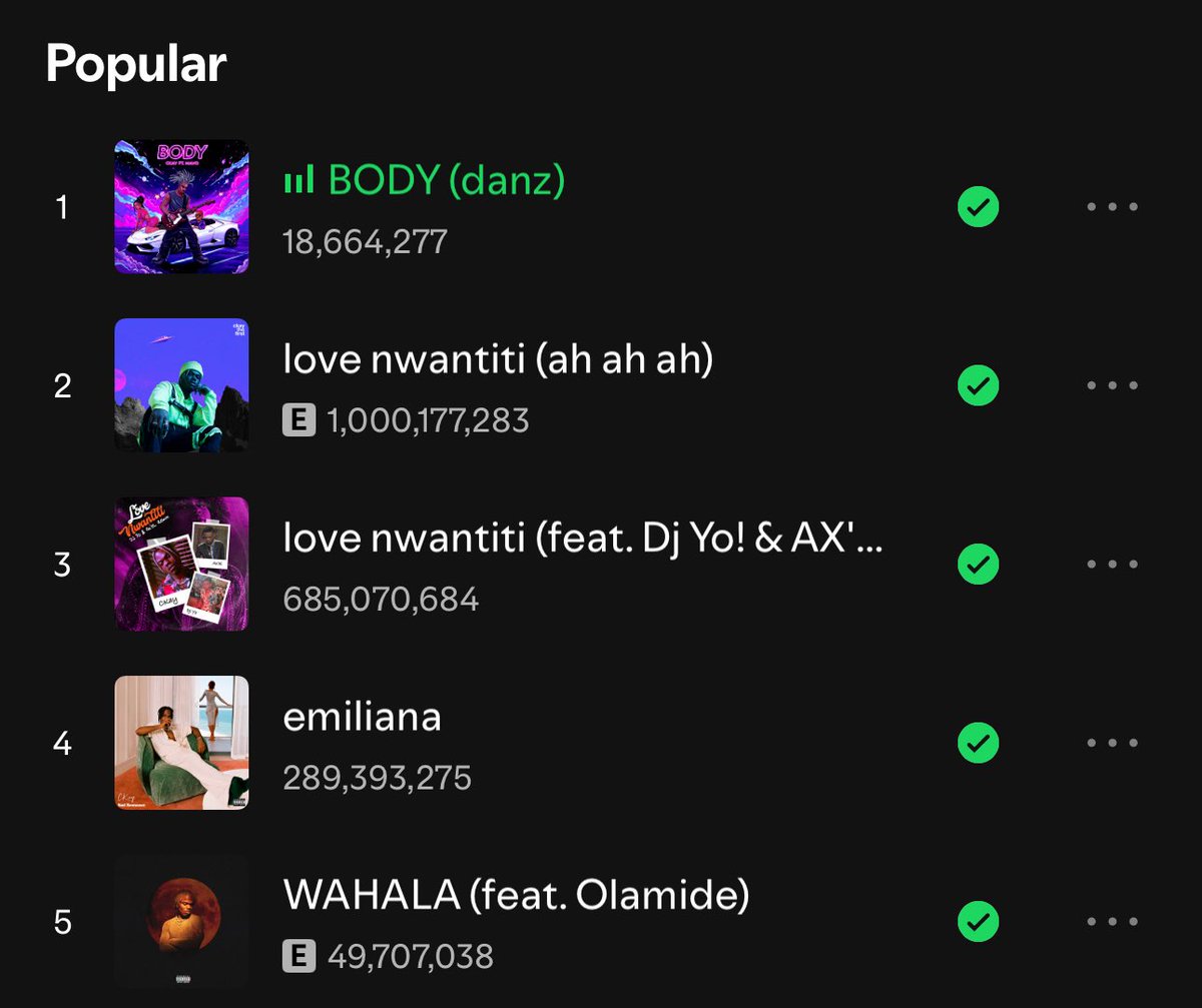 first solo nigerian song to cross 1 BILLION streams...grateful to God and the people involved in this historic success! thank you for streaming 🇳🇬🌍💜✨