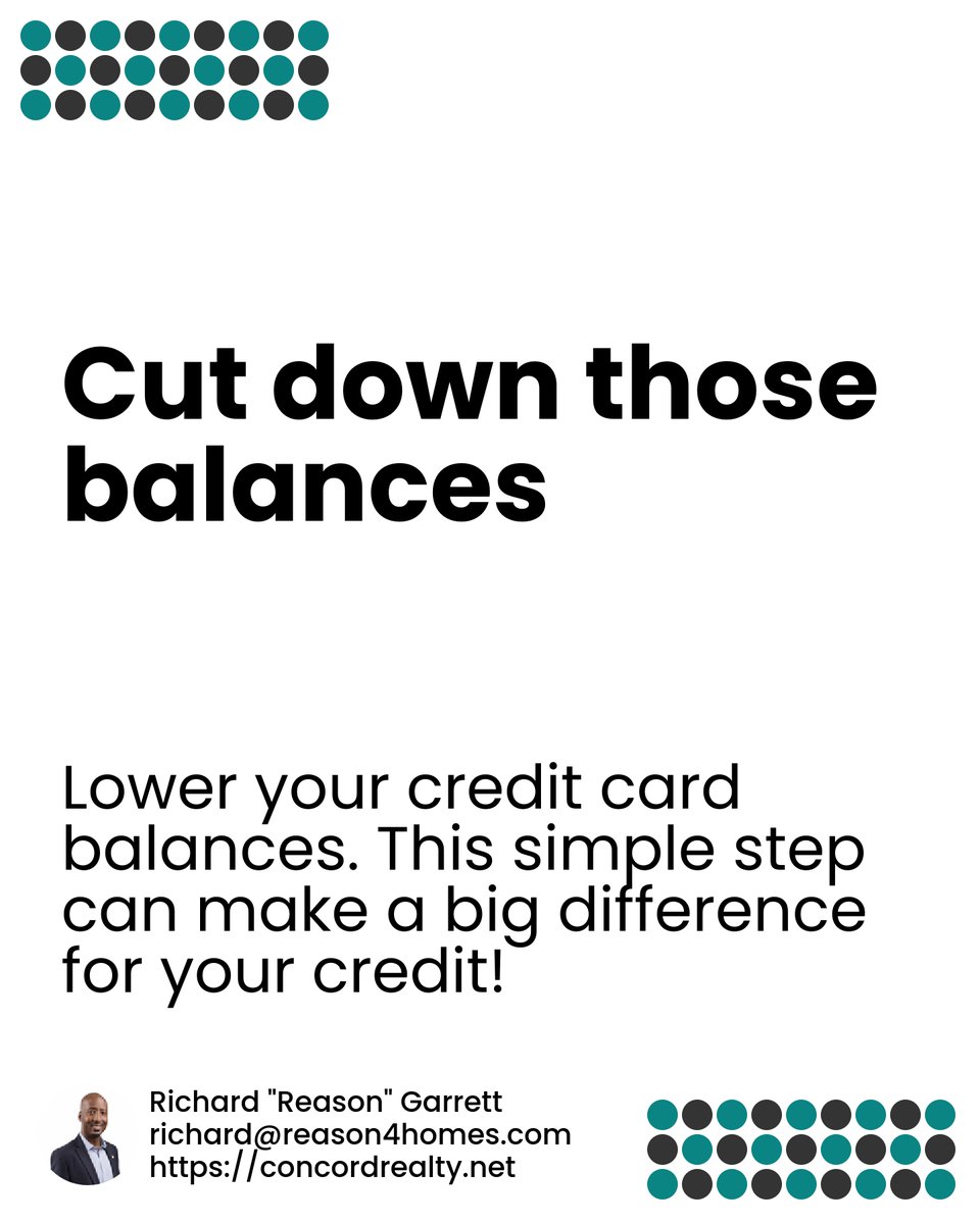 Reason1041's tweet image. Struggling with getting that dream home loan in Clarksville? 🏡 Boost your credit with these tips: automate bills, lower card balances, and don’t skip on savings! 🔄 It’s all about those baby steps. What’s your biggest credit challenge? Share below! #ClarksvilleRealEstate