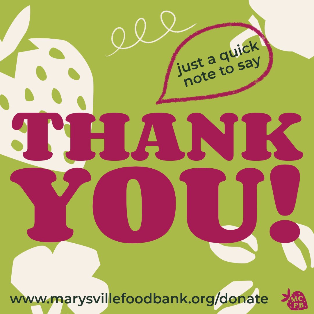 MarysvilleFoodB's tweet image. 🎉 Thank you for your support! 🎉
MCFB served 83,321 in 2024 &amp;amp; 96,902 in 2025—a 16.3% rise in need. 💙 As we enter 2026, demand remains high. Every donation &amp;amp; share helps keep food on tables. 💛
#ThankYou #CommunityStrong #EndHunger #MarysvilleFoodBank #HopeBegins