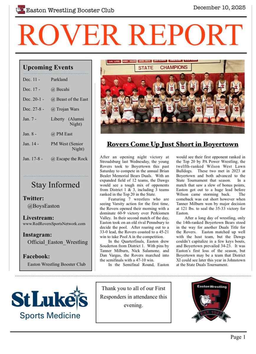 THE Easton Wrestling tweet media