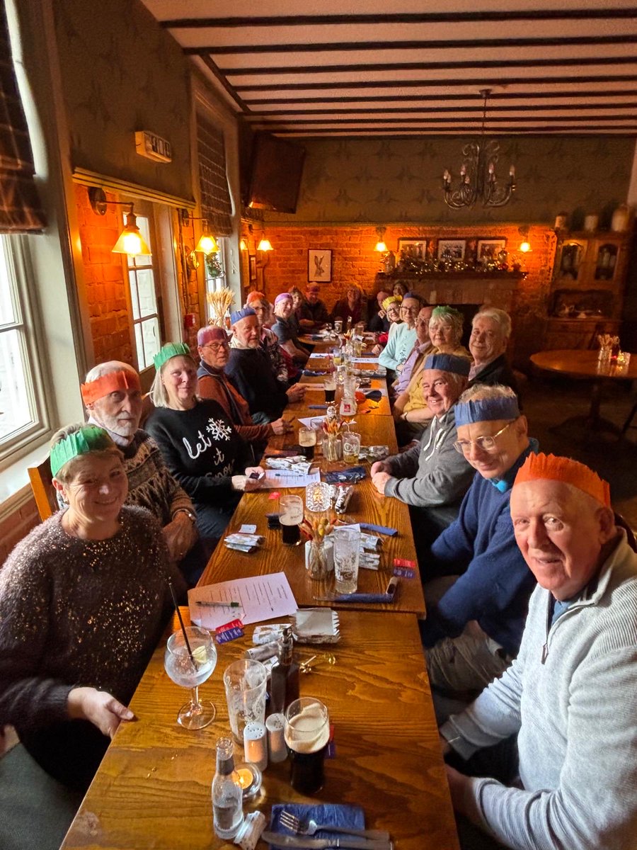 tomhfisher's tweet photo. Leadon Vale Ramblers enjoying their Christmas lunch at the Red Lion Cradley https://t.co/TcF28jGbUj