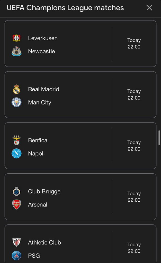 Match result:

Newcastle 
Man City
Napoli
Arsenal

Don’t ever say I ain’t plug y’all