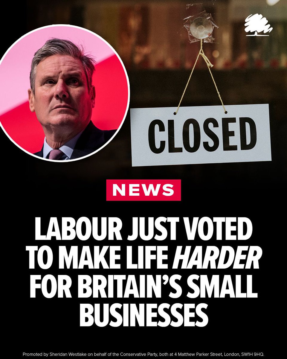 Labour just voted to make life harder for small businesses.