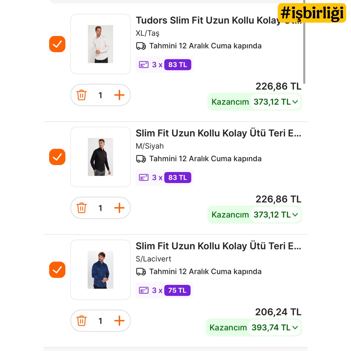 Tudors'a koşun 900/300 kupon geldi 206 liraya düşen gömlek var :d