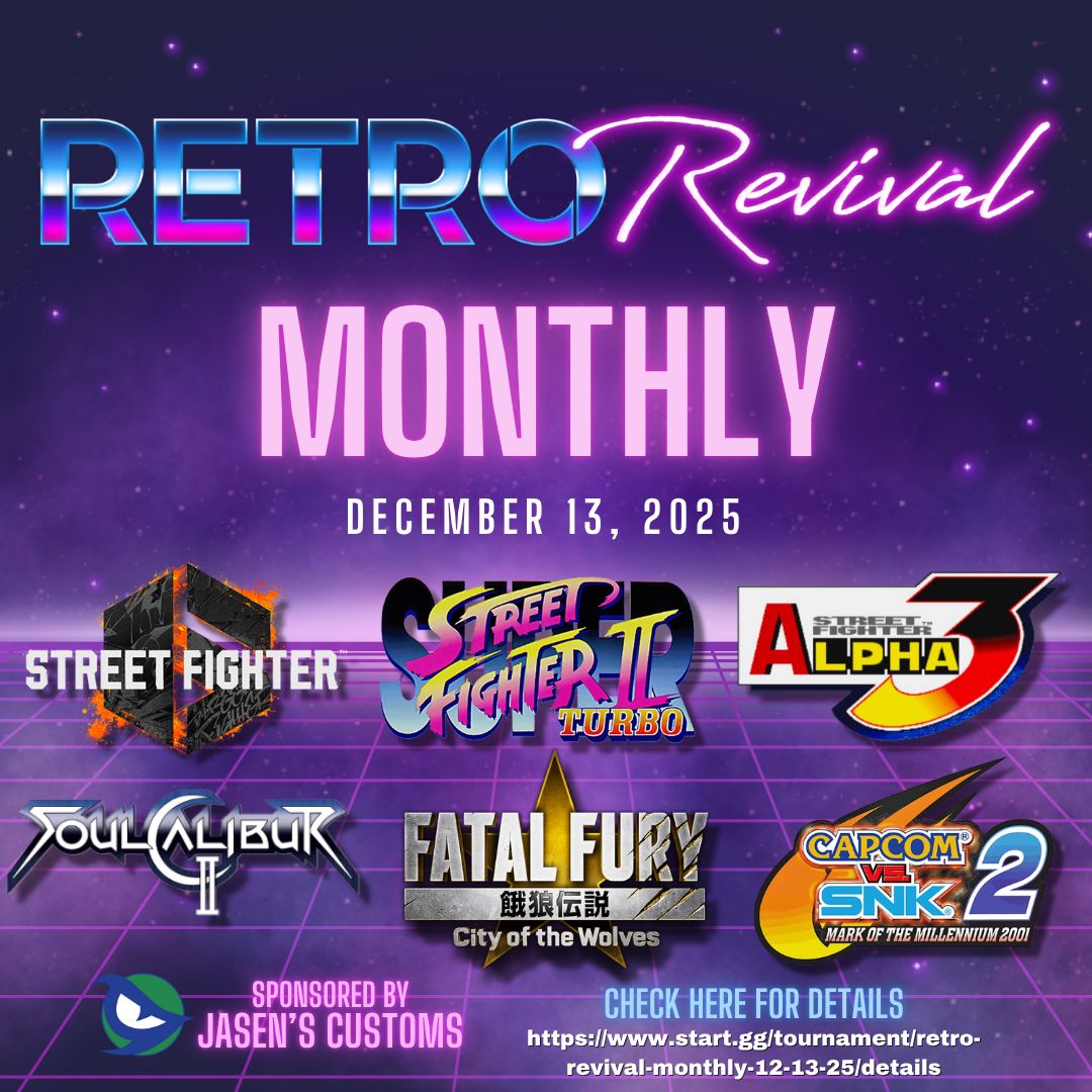 RetroRevivalFGC's tweet image. Don’t forget our December Monthly is happening this Saturday!
Decorate a gingerbread cookie and compete for some sweet prizes. Plus plenty of games all day. 🍪