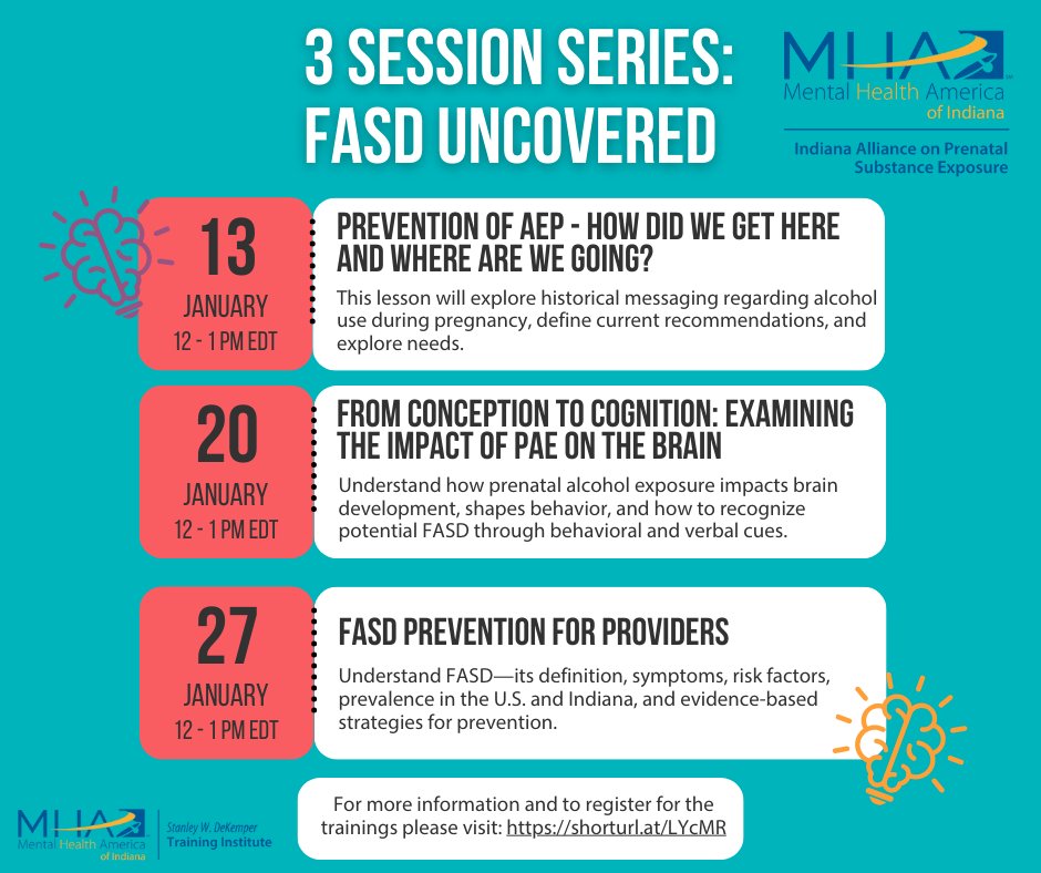 We invite you to attend FASD UNCOVERED, a powerful 3-session training series. Join us virtually to deepen your understanding about PAE and FASD.
Register: shorturl.at/Pljiu