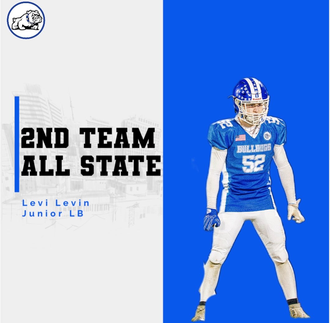 Levilevin34's tweet photo. Blessed to make 2nd team all state as a junior! Absolutely committed to bigger goals next year. https://t.co/NKyVmthMQq