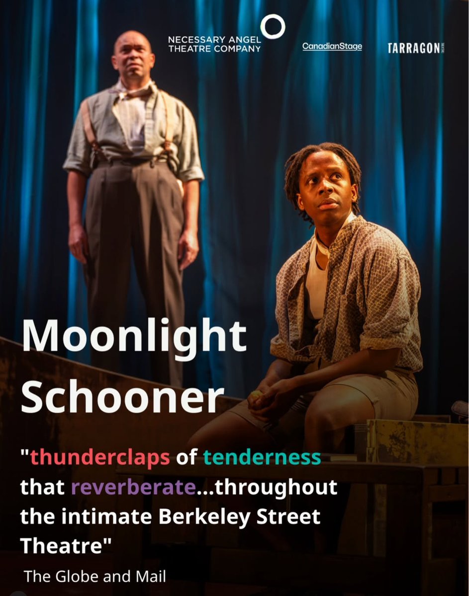 Moonlight Schooner <a href="/canadianstage/">Canadian Stage</a> must close on Dec. 14! Don't miss this "stunning" and "poetic glimpse into the lives of three Caribbean sailors" by Kanika Ambrose: de.canadianstage.com/shows-events/s…