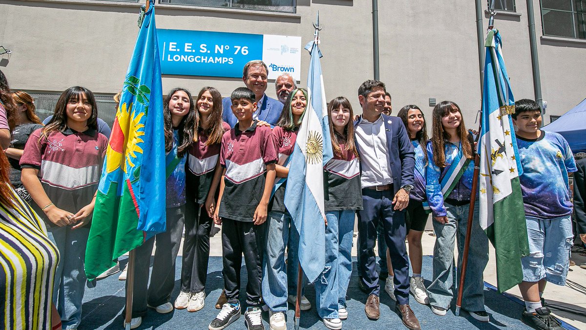Durante nuestra gestión ya abrimos 55 nuevos establecimientos educativos de todos los niveles y modalidades.

Vamos a seguir trabajando muy fuerte junto a <a href="/BAProvincia/">Gobierno PBA</a> para continuar sumando infraestructura educativa porque así construimos un futuro mejor para rodos nuestros