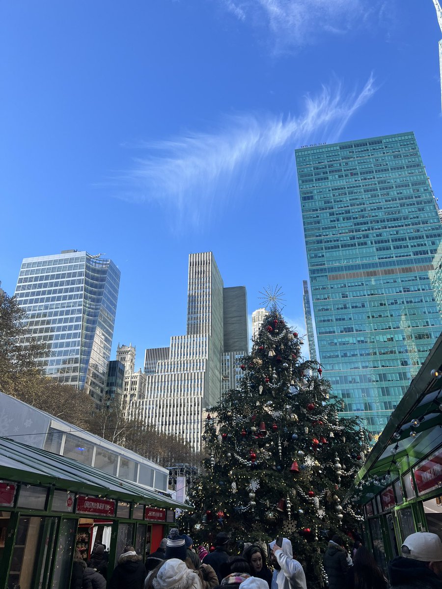 Practicing conscious connection to all living beings at the Bryant park winter village