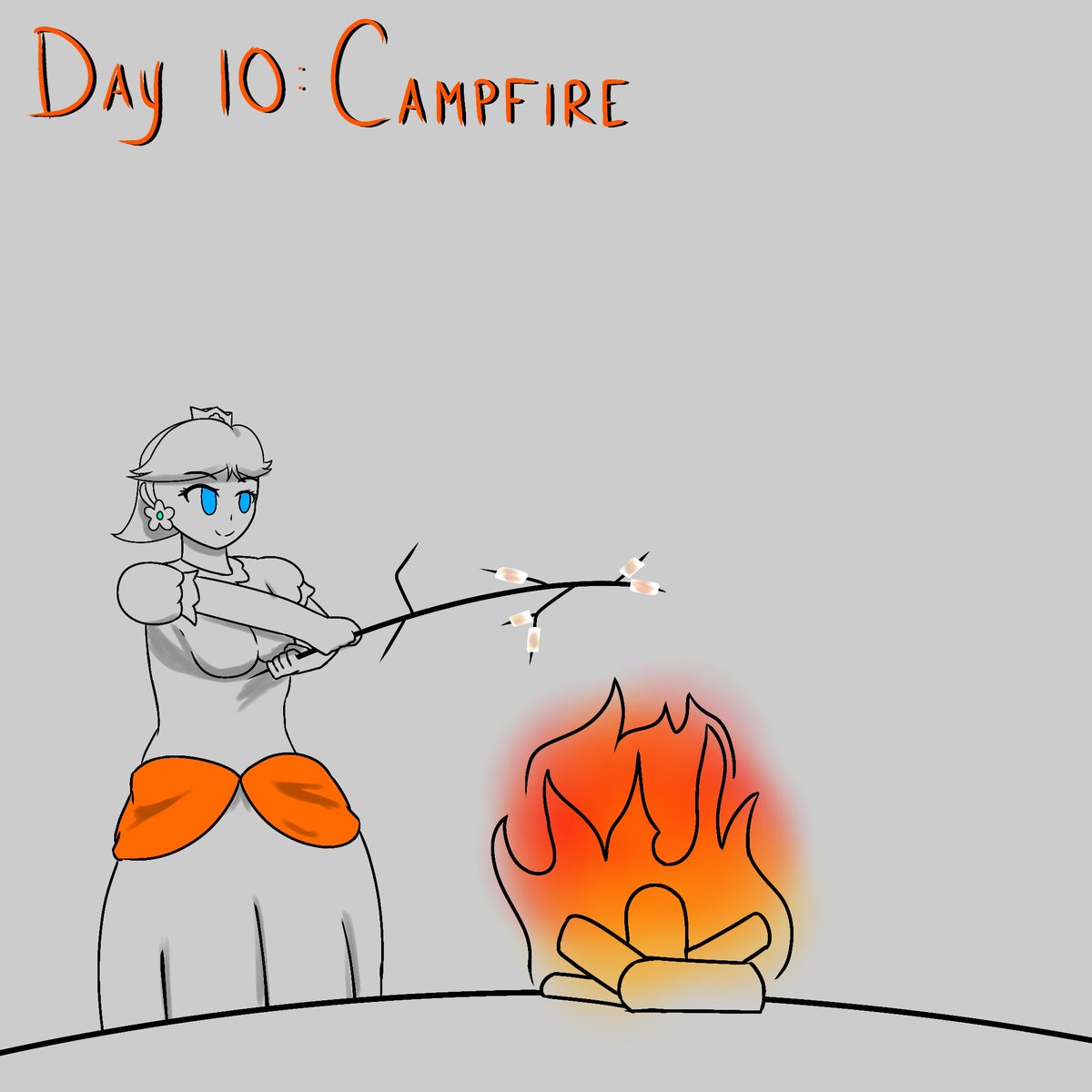 MayeDoesArt's tweet photo. Day 10: Campfire
#Daisember #PrincessDaisy https://t.co/BQ7XWMvcQk