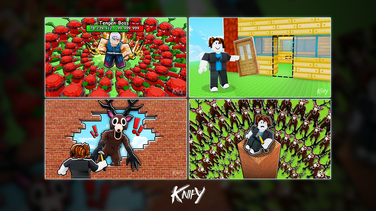 KnifyDesigns's tweet image. NEW SET OF HIGH-CTR STYLED ROBLOX THUMBNAILS 🔥🥳

Roblox thumbnail commissions from multiple people!

#ROBLOX #robloxart #RobloxGFX #RobloxDev