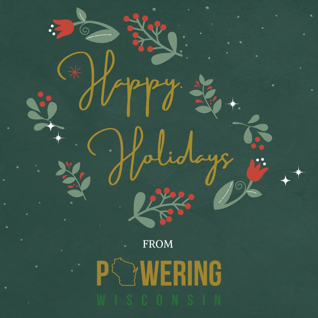 PoweringWi's tweet image. Wishing everyone a happy holiday season from Powering Wisconsin!

poweringwisconsin.org