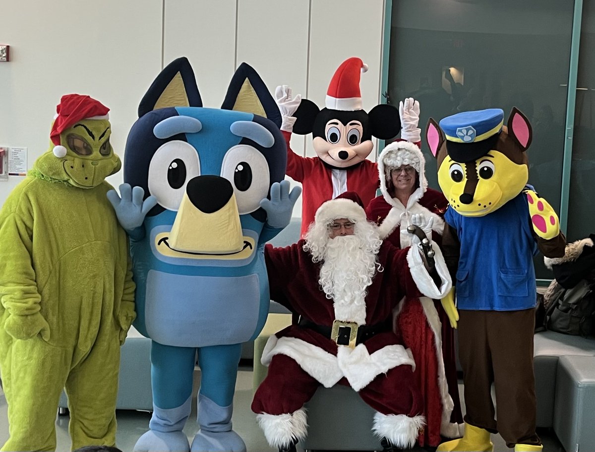 CPLodge2085's tweet photo. Santa &amp; his helpers were busy yesterday!  They visited Shriner’s Hospital to spread some holiday cheer to the children who are there for treatment. The kids loved all of the characters too!  Thanks Santa and your crew! https://t.co/mYB8RkUCrm