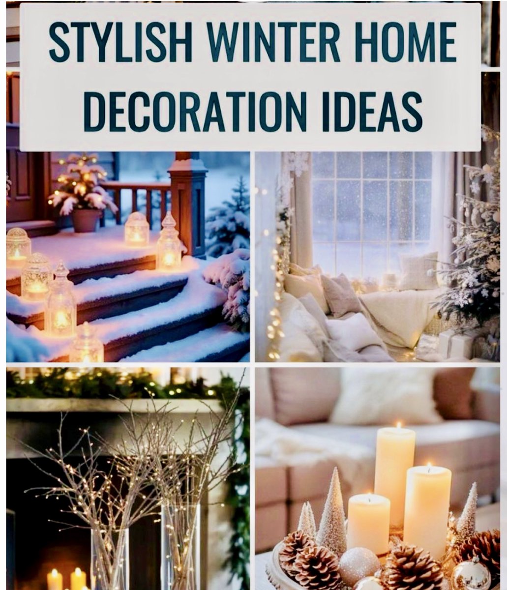 LeovanDesign's tweet photo. STYLISH WINTER HOME DECORATION IDEAS >>>>> https://t.co/IUvbnTDslQ >>>>>> #winter #homedecoration #homedecor #winterdecor #decor #leovandesign https://t.co/ckIVH7lUEX