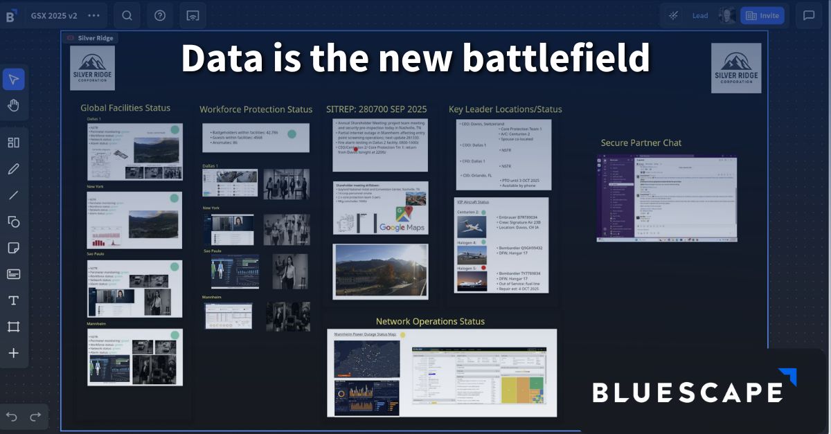 bluescaper's tweet photo. The ability to securely integrate and visualize multiple data streams transforms how agencies analyze, test, and make decisions. 

When data connects, insight follows—and innovation moves at mission speed. Bluescape provides that digital RDT&amp;E environment. https://t.co/ihbByiqhks https://t.co/QxnWnWXJ1C