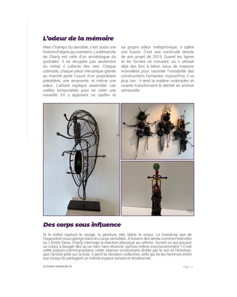 gallerycharly's tweet photo. 🔴 Le GUIDE OUKOIKAN – Décembre est sorti ! Un numéro spécial UN AIR DE FÊTES 

On y parle du solo show "Champs du sensible" de @charly_dalmeida

📥 Téléchargez gratuitement le guide ici >> https://t.co/nR2gpQ3rfp

#Oukoikan #GuideOukoikan #Décembre2025 #Benin https://t.co/lnPoovFEBD